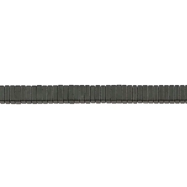 Strang Quadrat, Hämatin matt, 03 x 03mm | GH Edelsteine, Heilsteine & Schmuck