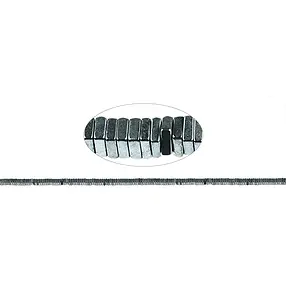 Strand square, hematin, 03 x 03m | wholesaler gems, healing stones & jewelry