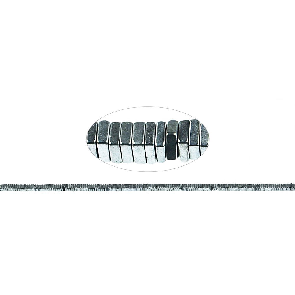 Strang Quadrat, Hämatin silber (gef.), 03 x 03mm | Marco Schreier