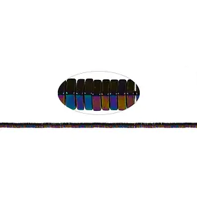 Hilo cuadrado, hematina coloreada (teñida), 03 x 03mm | Marco Schreier
