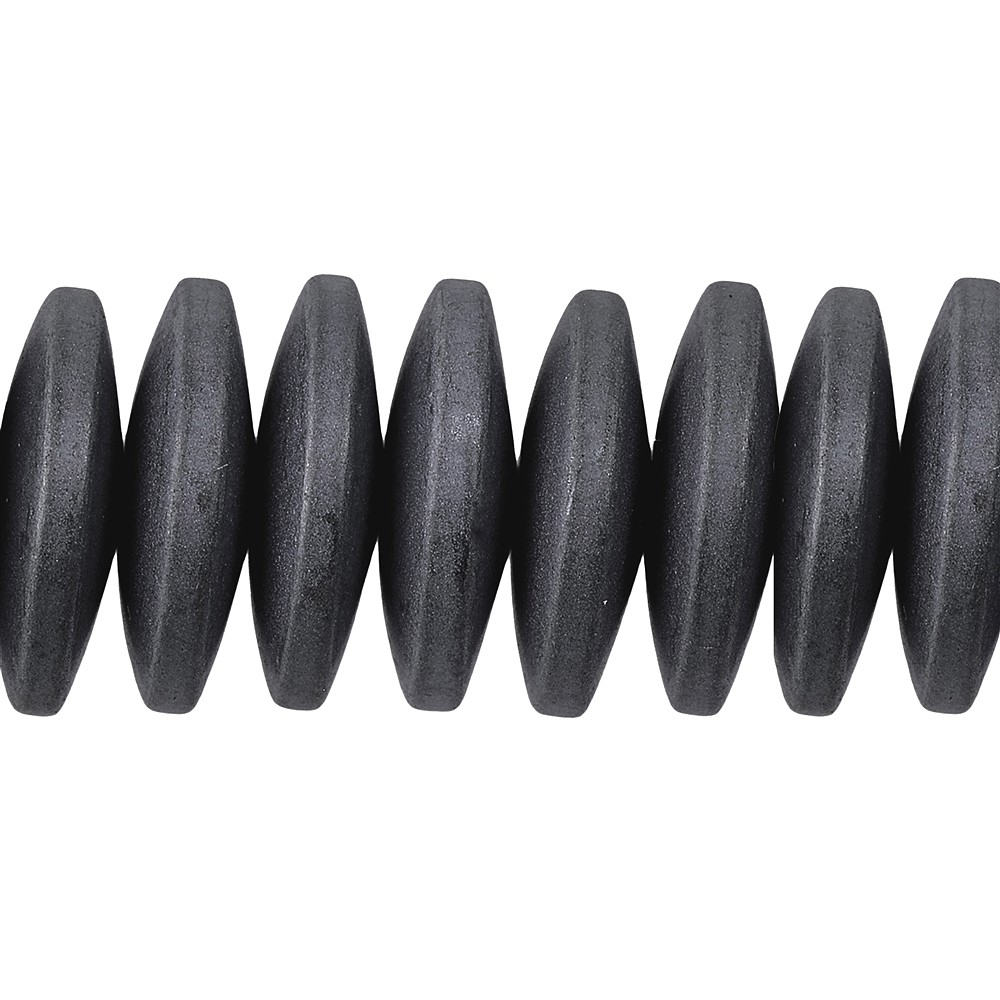 Botón de hebra, hematina mate, 03 x 12mm | Marco Schreier