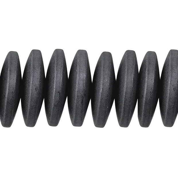 Strand of button, matt hematin, 03 x 12mm | wholesaler gems & healing stones