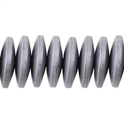 144210320211 Bottone a filo, argento ematinato (colorato) opaco, 03 x 12 mm | Marco Schreier