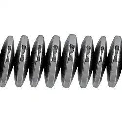 144210320221 Botón de filamento, plata hematina (teñida), 03 x 12mm | Marco Schreier