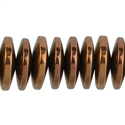 144210320224 Botón de hebra, marrón hematina (teñido), 03 x 12mm | Marco Schreier