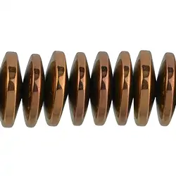 144210320224 Strang Button, Hämatin braun (gef.), 03 x 12mm | Marco Schreier