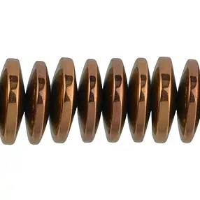 Strand button, hematin brown (dyed), 03 x 12mm | gems, healing stones & jewelry