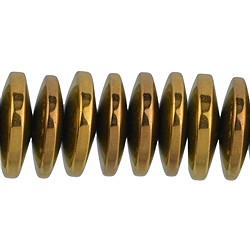 144210320225 Botón de hebra, Oro hematínico (teñido), 03 x 12mm | Marco Schreier