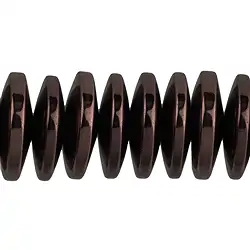 144210320226 Strand button, hematin coffee (dyed), 03 x 12mm | gems, healing stones & jewelry