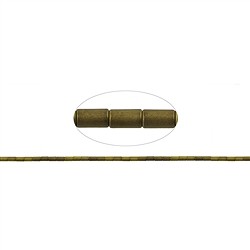 144210401415 Strang Zylinder, H&#xE4;matin gold (gef.) matt, 05 x 03mm (VE mit 3 St&#xFC;ck; Preis pro St&#xFC;ck) | Marco Schreier