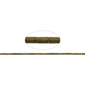Rang de collier, hématite Or (teintée) mat, 05 x 03mm | Marco Schreier