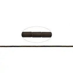 144210401416 Strang Zylinder, Hämatin coffee (gef.) matt, 05 x 03mm | Marco Schreier