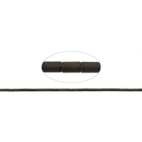 Cilindro de filamento, café hematínico (teñido) mate, 05 x 03mm | Marco Schreier