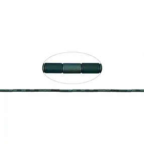 Rang de collier, hématite bleu-vert (teintée) mat, 05 x 03mm | Marco Schreier