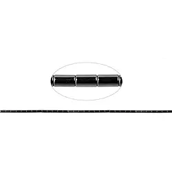 144210401420 Strand cylinder, hematine, 05 x 03mm | wholesaler gems, healing stones & jewelry