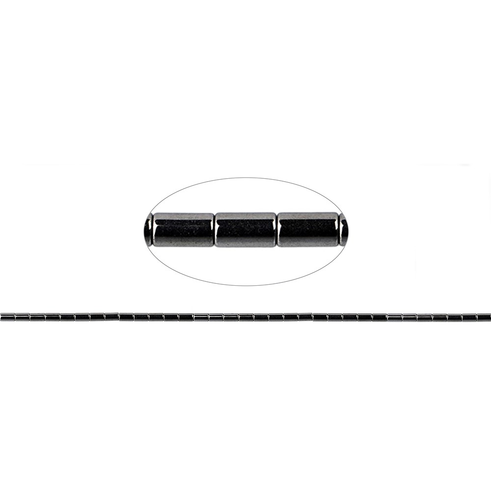Strand cylinder, hematine, 05 x 03mm | wholesaler gems, healing stones & jewelry
