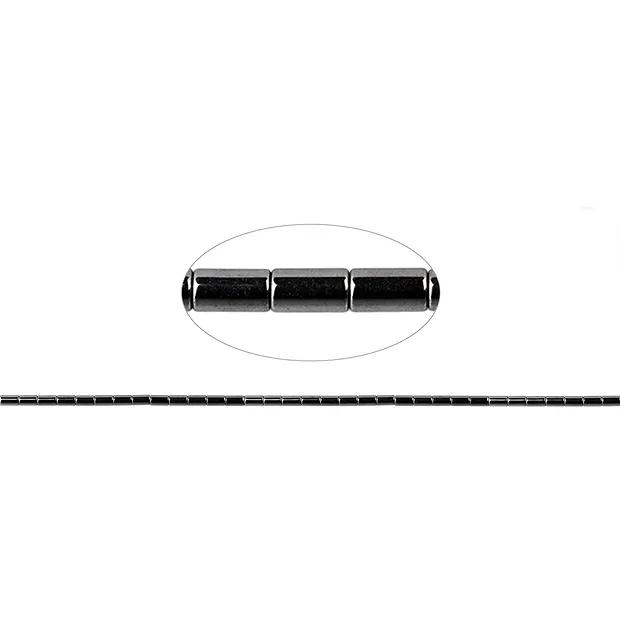 Strand cylinder, hematine, 05 x 03mm | wholesaler gems, healing stones & jewelry