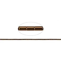 144210401424 Strang Zylinder, Hämatin braun (gef.), 05 x 03mm | Marco Schreier