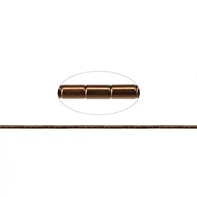 Strand cylinder, hematin brown (dyed), 05 x 03mm | Marco Schreier