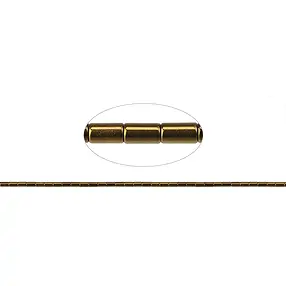 Cilindro de filamento, Oro hematínico (teñido), 05 x 03mm | Marco Schreier