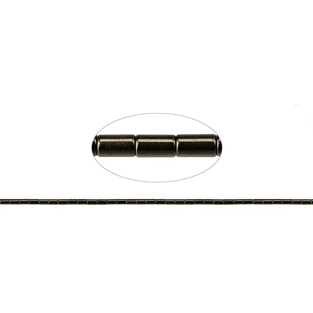 Strang Zylinder, Hämatin coffee (gef.), 05 x 03mm | Marco Schreier