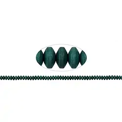 144210401517 Strang Button, Hämatin blau-grün (gef.) matt, 02 x 04mm | Marco Schreier