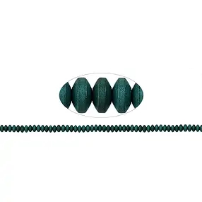 Rang de collier Boutons, hématite bleu-vert (teintée) mat, 02 x 04mm | Marco Schreier