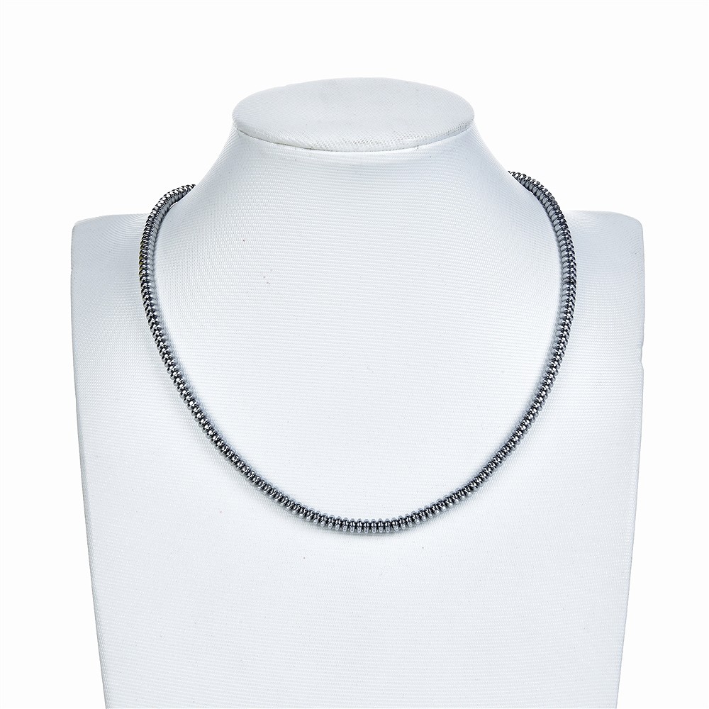 Strang Button, Hämatin silber (gef.), 02 x 04mm | Marco Schreier