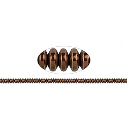 144210401524 Strang Button, Hämatin braun (gef.), 02 x 04mm | Marco Schreier