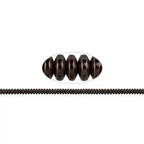 Bottone a filo, Ematina caffè (tinta), 02 x 04 mm | Marco Schreier