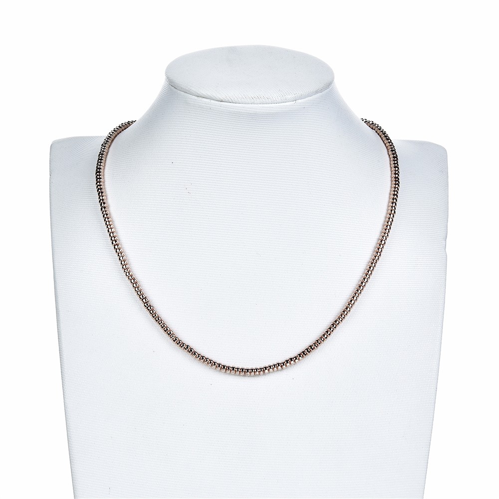 Strang Button, Hämatin rosegold (gef.), 02 x 03mm | Marco Schreier