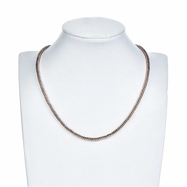 Strand button, hematin rose gold (dyed), 02 x 03mm | Marco Schreier