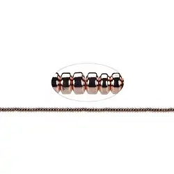 144210401928 Strang Button, Hämatin rosegold (gef.), 02 x 03mm | Marco Schreier