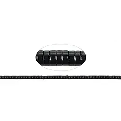 144210406420 Strand cylinder "Heishi", hematine, 04mm | wholesaler gems & healing stones