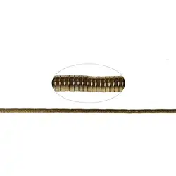 144210406440 Strang Zylinder (Heisihi), Hämatin gold (gef.), 01 x 04mm | Marco Schreier