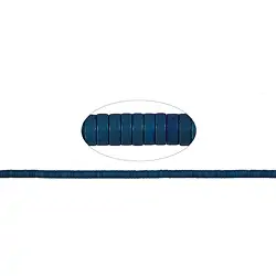 144210406512 Cilindro de filamentos (Heisihi), azul hematínico (teñido) mate, 01 x 03mm | Marco Schreier