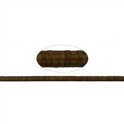 144210406514 Strand cylinder (Heisihi), hematin brown (dyed) matt, 01 x 03mm | Marco Schreier