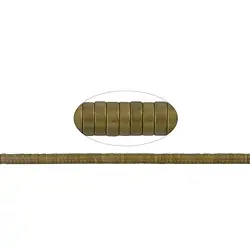 144210406515 Strand cylinder (Heisihi), hematin gold (dyed) matt, 01 x 03mm | Marco Schreier