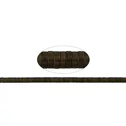 144210406516 Cilindro de filamentos (Heisihi), Café hematina (teñido) mate, 01 x 03mm | Marco Schreier