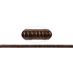 144210406524 Strand cylinder (Heisihi), hematin brown (dyed), 01 x 03mm | Marco Schreier