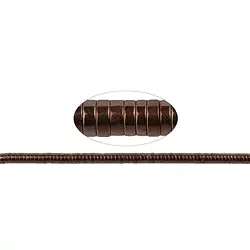 144210406524 Strand cylinder (Heisihi), hematin brown (dyed), 01 x 03mm | Marco Schreier