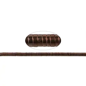 Rang de collier (Heisihi), hématite brune (teintée), 01 x 03mm | Marco Schreier