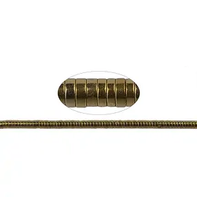 Strand cylinder (Heisihi), hematin gold (dyed), 01 x 03mm | Marco Schreier