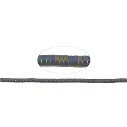 144210406550 Rang de collier (Heisihi), hématite multicolore (teintée), 01 x 03mm | Marco Schreier
