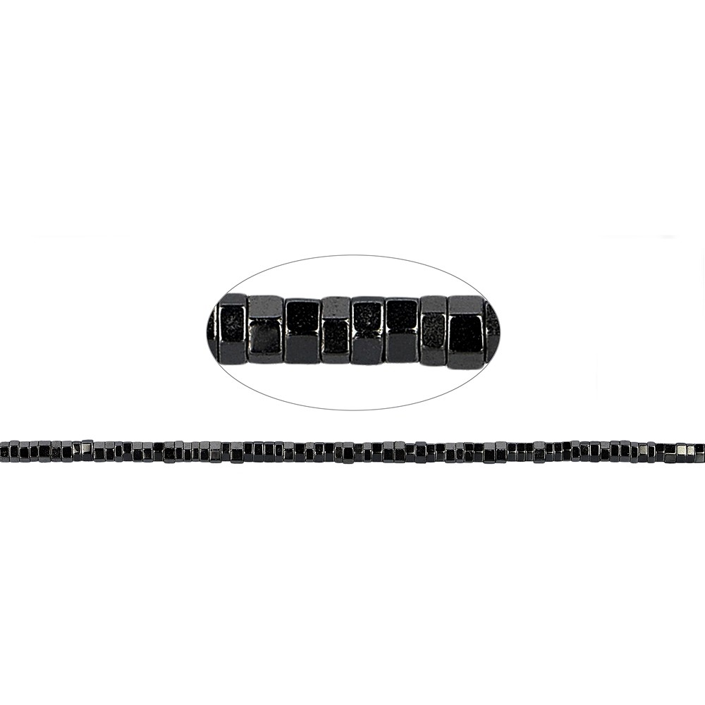 Cilindro di filo (Heisihi), ematina, sfaccettato, 01 x 02 mm | Marco Schreier