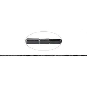 Rangs de colliers à facettes, hématite polie, 04 x 02mm | Marco Schreier