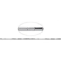 144210407721 Strang Zylinder facettiert, Hämatin silber (gef.), 04 x 02mm | Marco Schreier