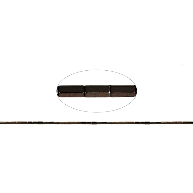 Strang Zylinder, Hämatin coffee (gef.), 04 x 02mm | Marco Schreier
