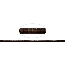 144210407816 Strand cylinder (Heisihi), hematin coffee (dyed) matt, 01 x 01mm | Marco Schreier