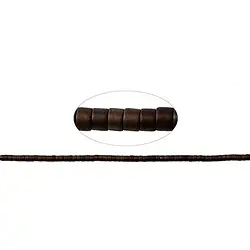 144210407816 Strand cylinder (Heisihi), hematin coffee (dyed) matt, 01 x 01mm | Marco Schreier